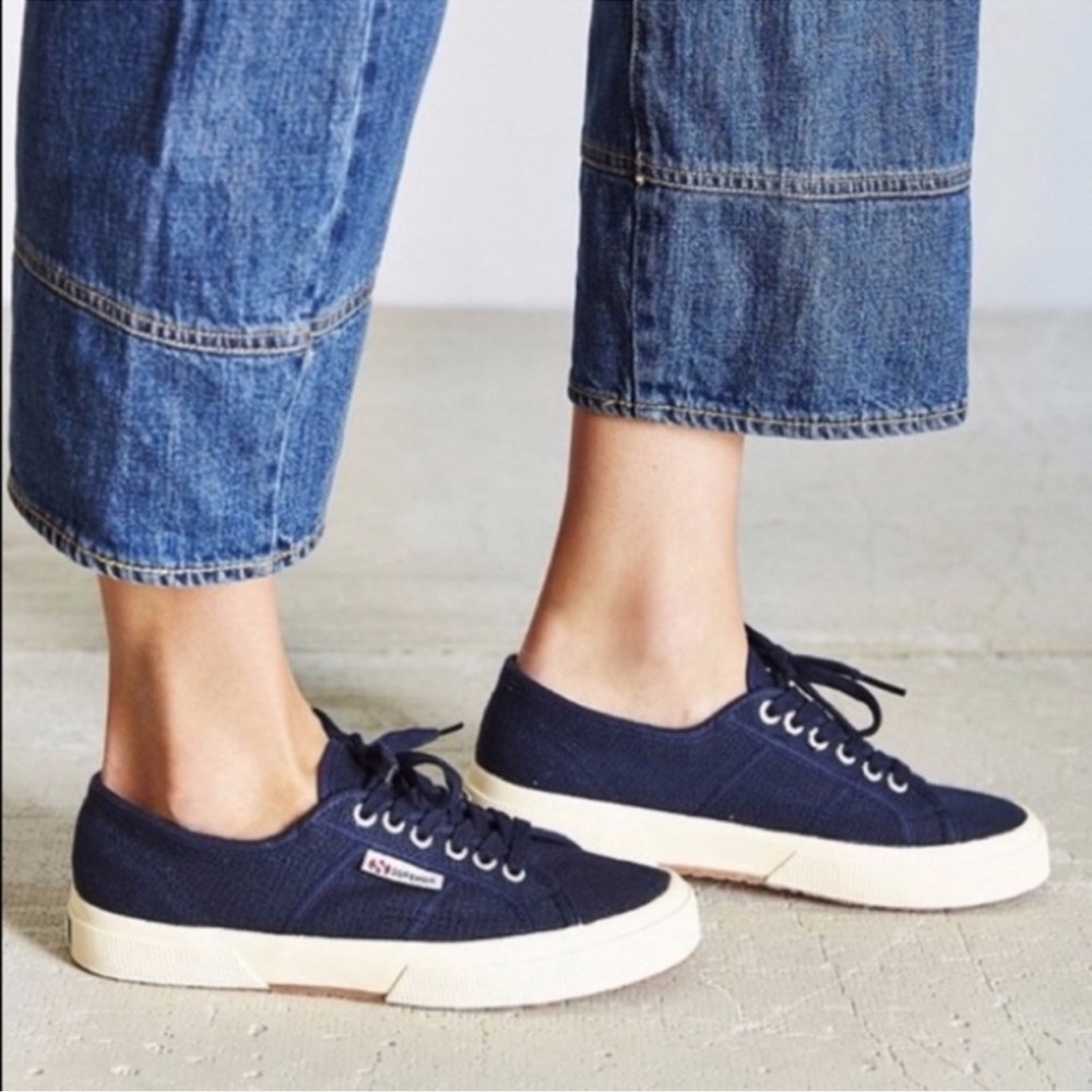Superga Navy Blue Classic Women’s Sneaker Size 38/7.5